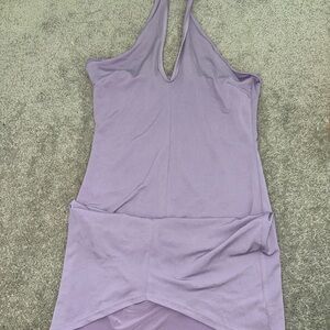 Lavender Halter Neck Dress